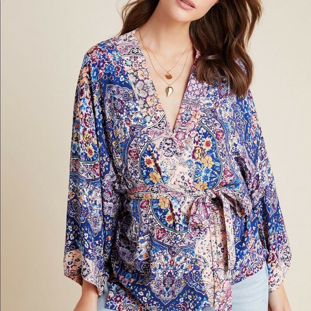 NWT Kachel x Anthropologie JASMINE Floral Kimono